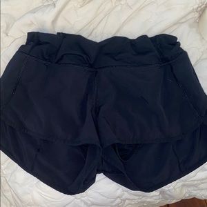 Black Lululemon speed shorts